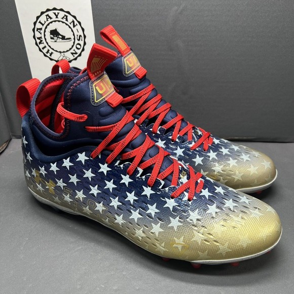 Under Armour Spotlight Lux MC LE USA Football Cleats 3025366-100 Men main image 4